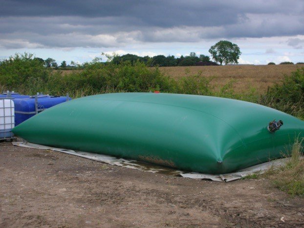 Massive green pillow tank